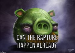 Can the rapture happen already Meme Template