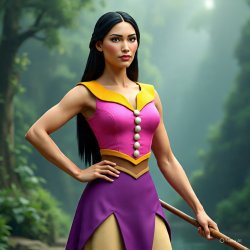Kung Fu Pocahontas Meme Template