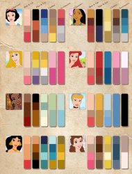 Princess Color Reference Meme Template