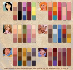 Princess Color Reference Meme Template