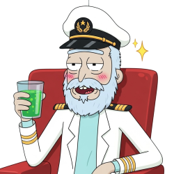 captain rick drinking portal fluid Meme Template