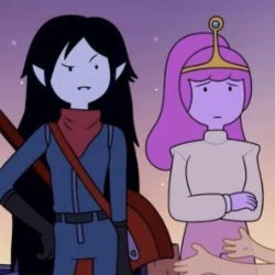 bubbline (marceline and bubblegum) Meme Template