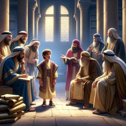 The Boy Jesus in the Temple Meme Template