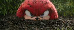 Knuckles peaking outta the ground Meme Template