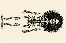 A cute monkey sitting on skeleton shoulder Meme Template
