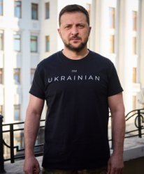 Zelensky wearing t-shirt Meme Template