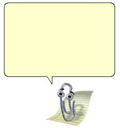 Clippy with bubble Meme Template