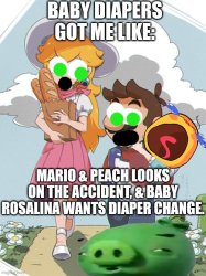 e.g. baby diapers got me like: Meme Template