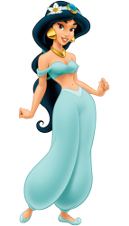 Princess Jasmine Wearing a Flower on her Hair Meme Template