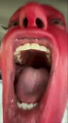 Guy screaming red Meme Template