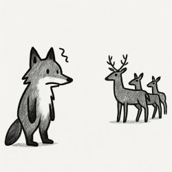 queer animals fox and deer Meme Template