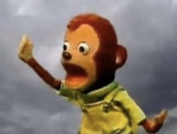 Monkey puppet raising hand Meme Template
