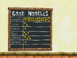 Spongebob Good Noodle Star Board Meme Template
