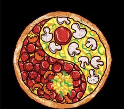 pizza yin yang Meme Template