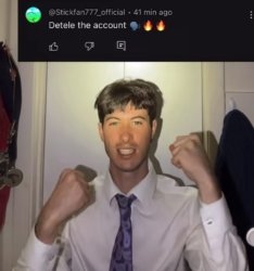 detele the account Meme Template
