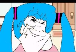 smug miku Meme Template