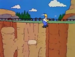 Simpsons gorge jump Meme Template