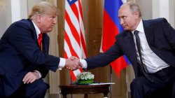 Trump and Putin shaking Hands Meme Template