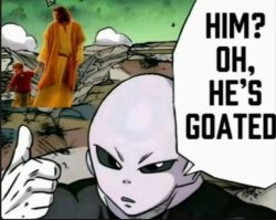 him oh he’s goated Meme Template