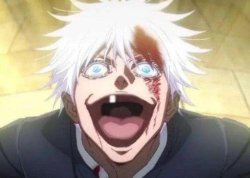 Gojo with one tooth Meme Template