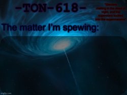 TON-618 announcement template Meme Template
