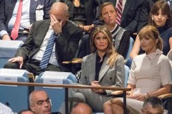 Marine Corps Gen. John Kelly face hidden while Trump talks crap. Meme Template