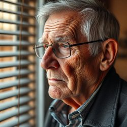 Old Man Looking Through Blinds Meme Template