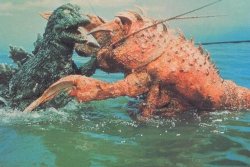 Godzilla vs. Radioactive Shrimp Meme Template