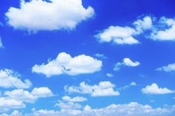 Blue Sky and Clouds Meme Template