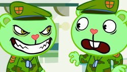 Fliqpy jumps Flippy Meme Template