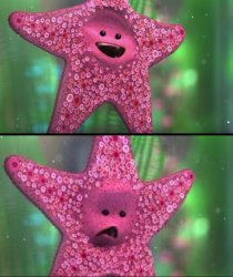 finding nemo starfish the tank is clean Meme Template