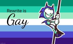 Rewrite is gay Meme Template