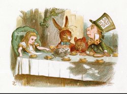 alice in wonderland tea party Meme Template