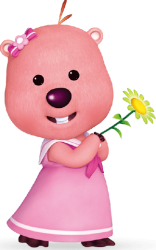 Loopy the beaver hold flower Meme Template