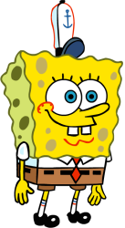 Spongebob wearing the hat Meme Template