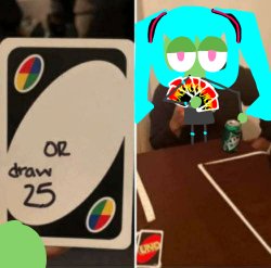UNO Draw 25 Cards but PBS Kids OCS Meme Template