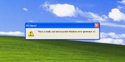 fake Windows error popup Meme Template