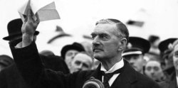 Chamberlain - peace for our time Meme Template