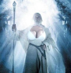 Busty gandalf Meme Template