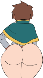 Kazuma Satou’s butt Meme Template