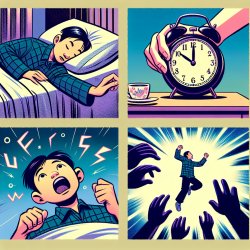 Someone snoozing alarm → jumps up when they realize they’re late Meme Template