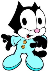 Baby Felix The Cat Meme Template