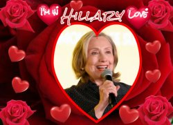 Hillary Heart Throb I'm in Love Meme Template