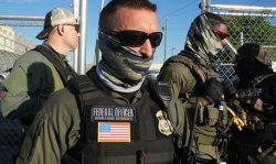 Masked ICE agents are hiding criminals 1/6 militia Meme Template