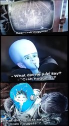 Metroman's Crab nuggets Meme Template