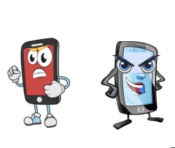 Android vs iPhon Meme Template