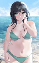 Chubby bikini girl Meme Template