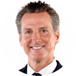 Gavin Newsom circle Meme Template