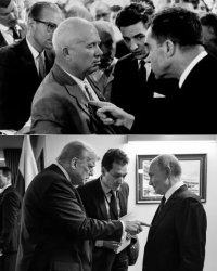 Trump Putin Nixon Khrushchev Meme Template