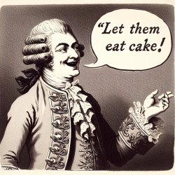 Louis XVI saying “Let them eat cake!” Meme Template